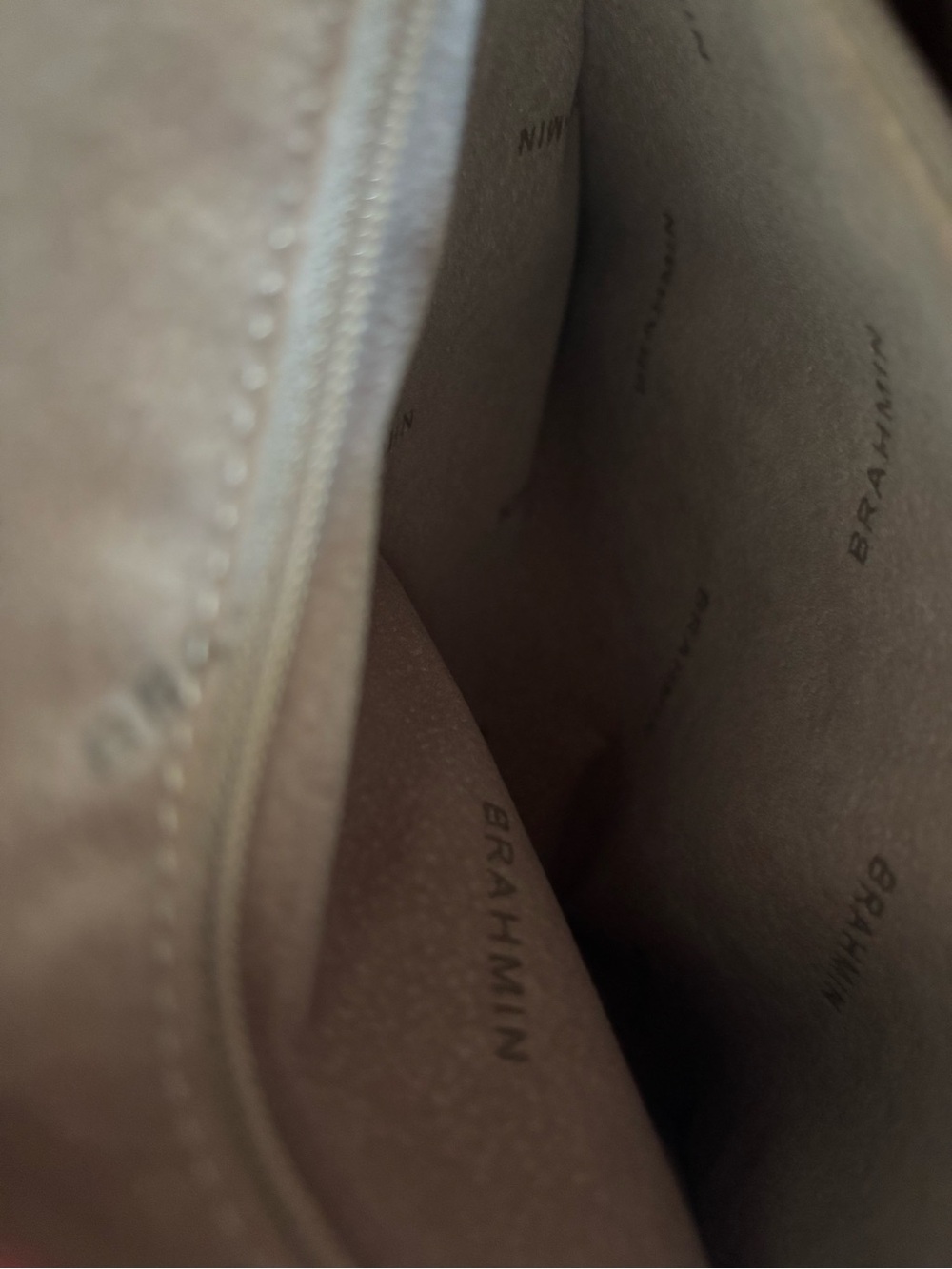 Brahmin Lorelei Pecan Melbourne Croc Embossed Leather Shoulder Bag - price firm - Picture 11 of 11
